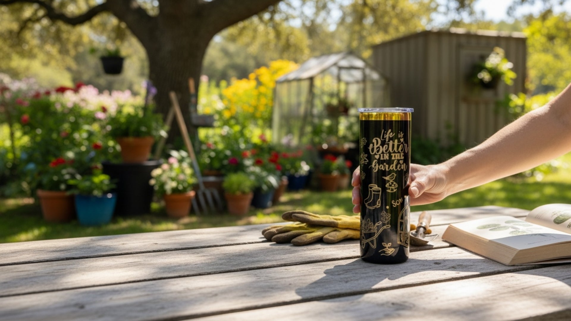 “Life is Better in the Garden” 20 oz. Tumbler
