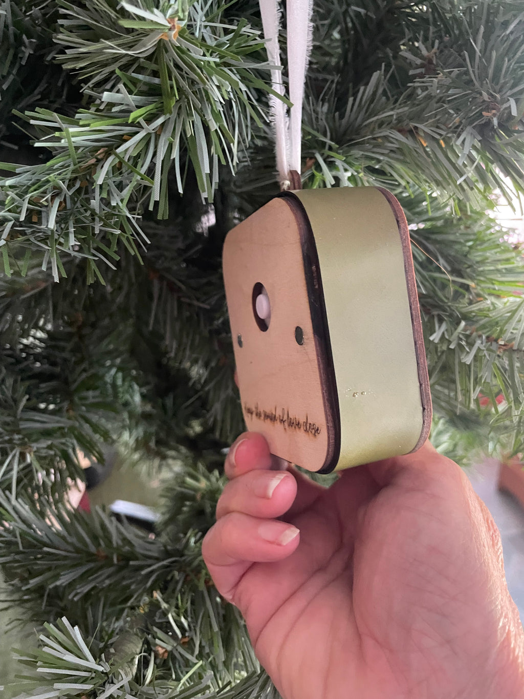 Forever in Their Voice – Personalized Recordable Memorial Ornament