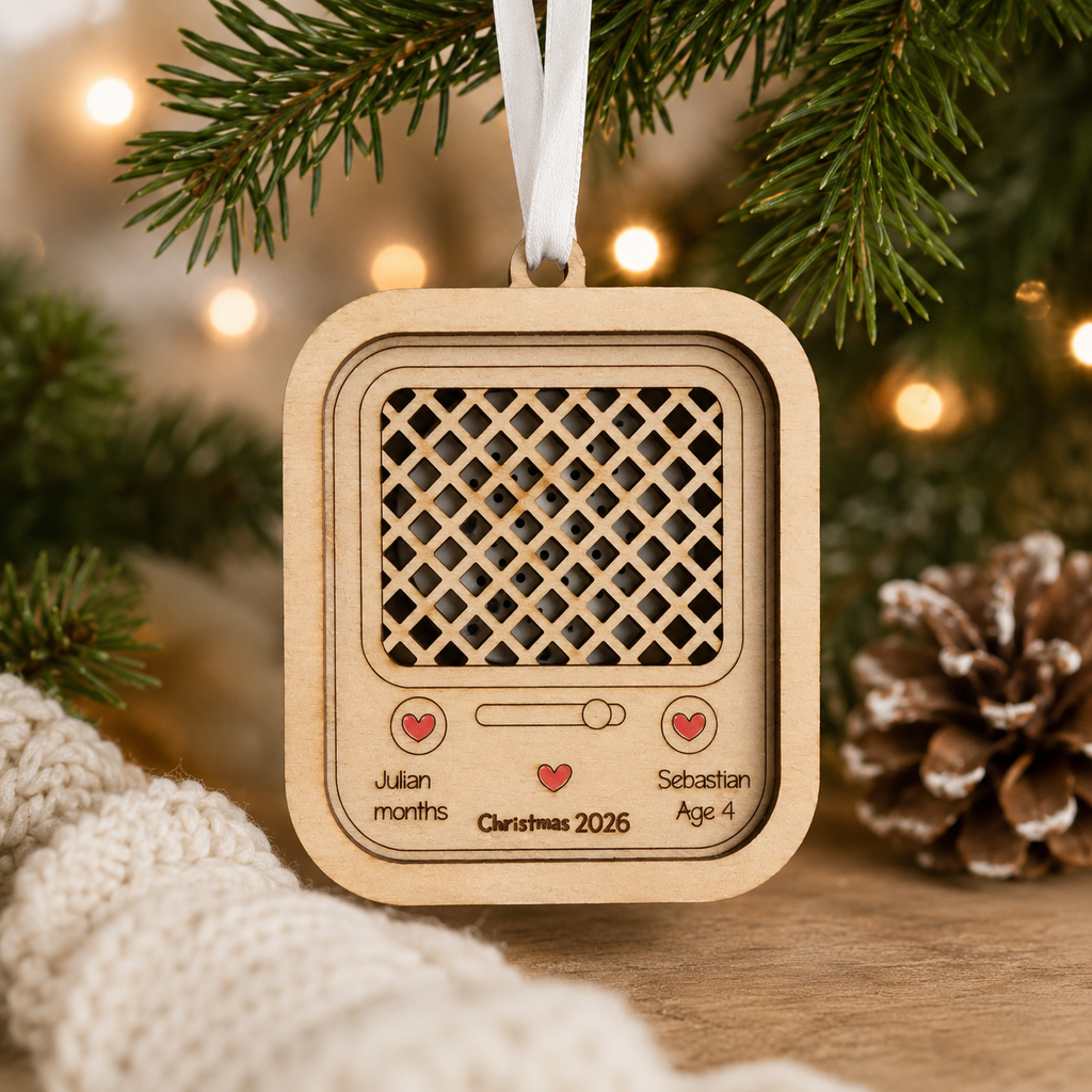 Forever in Their Voice – Personalized Recordable Memorial Ornament