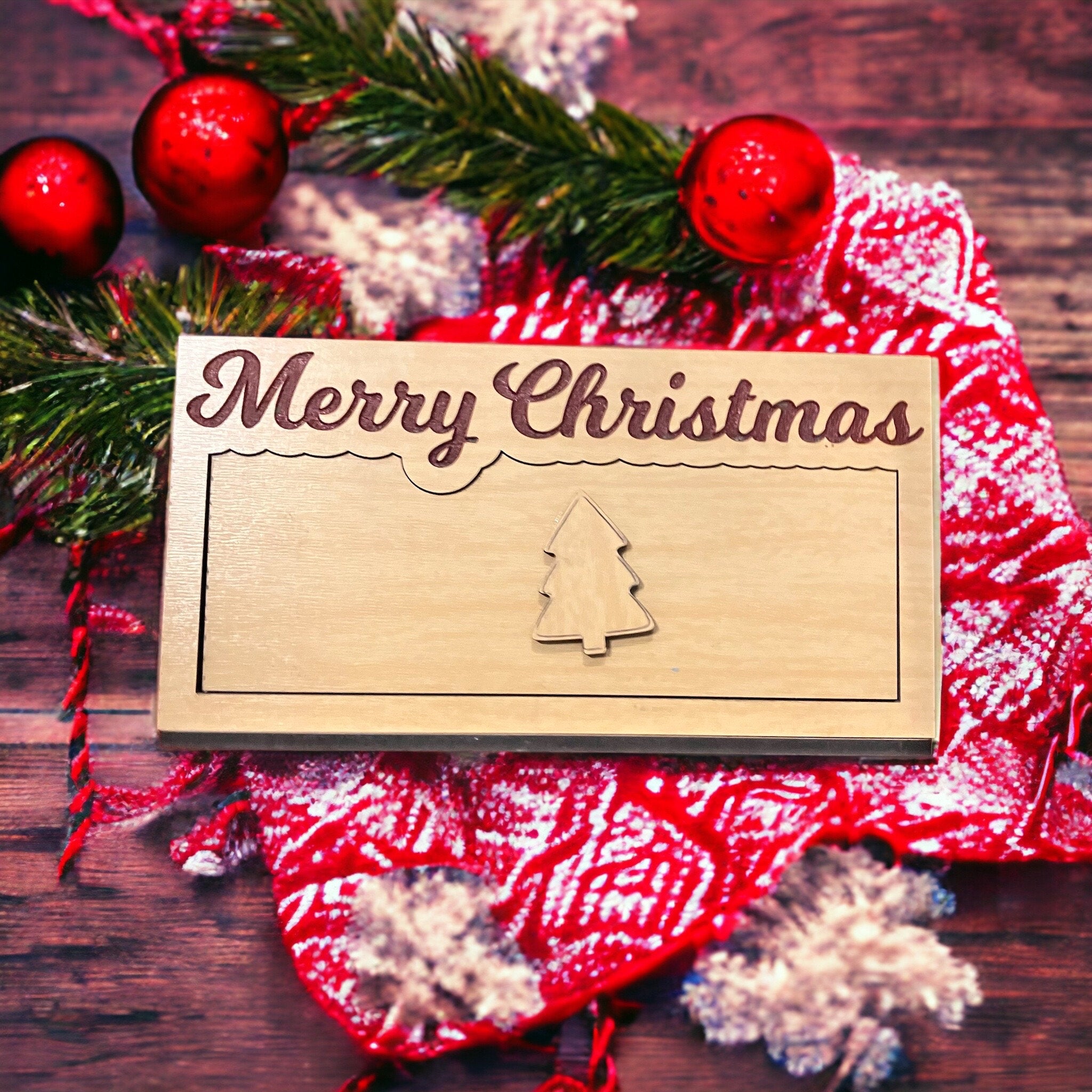 Merry Christmas Money holder with cover,  Money Gift Idea, Money Holder, custom Birthday Gift Money