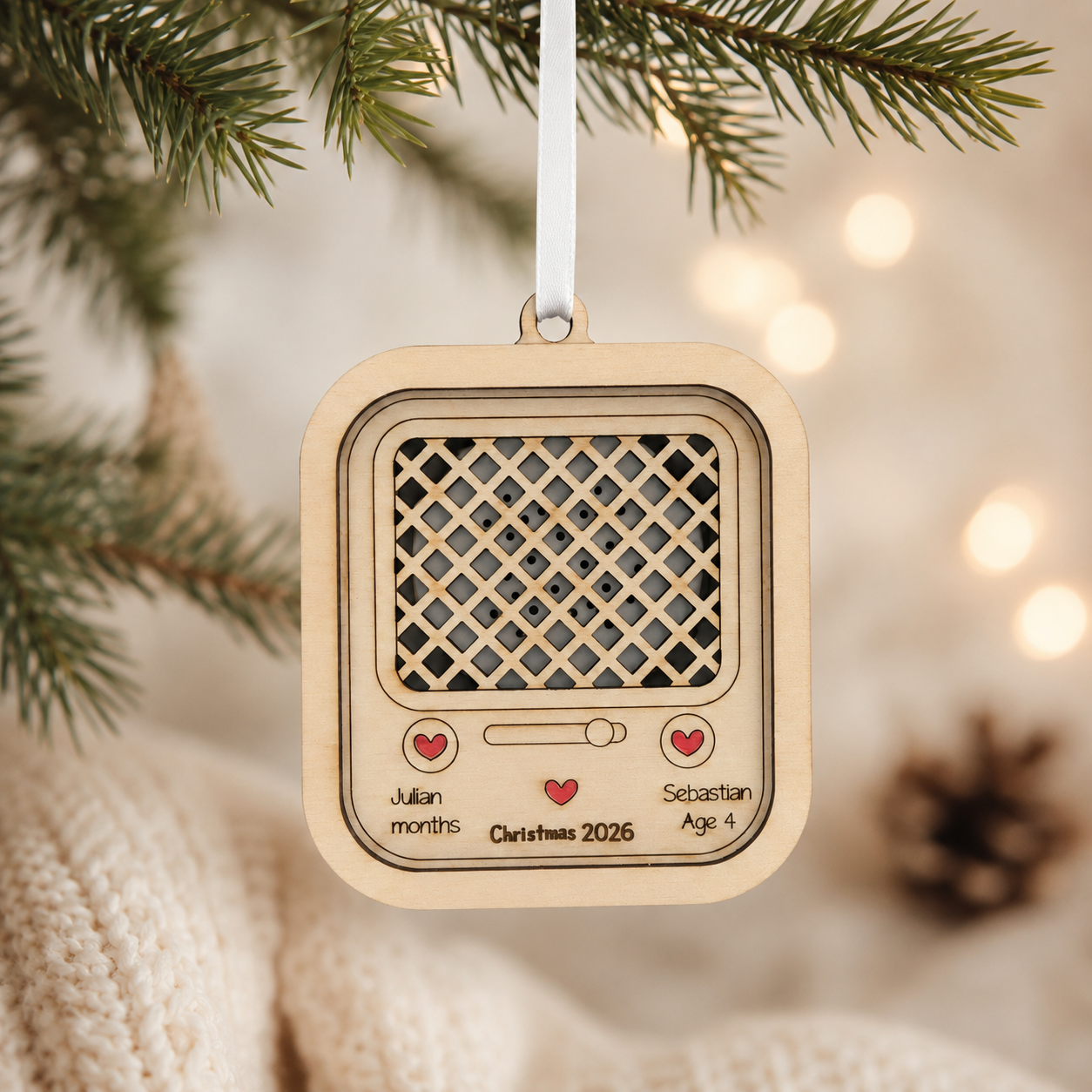 Little Voices Personalized Recordable Child Voice Ornament