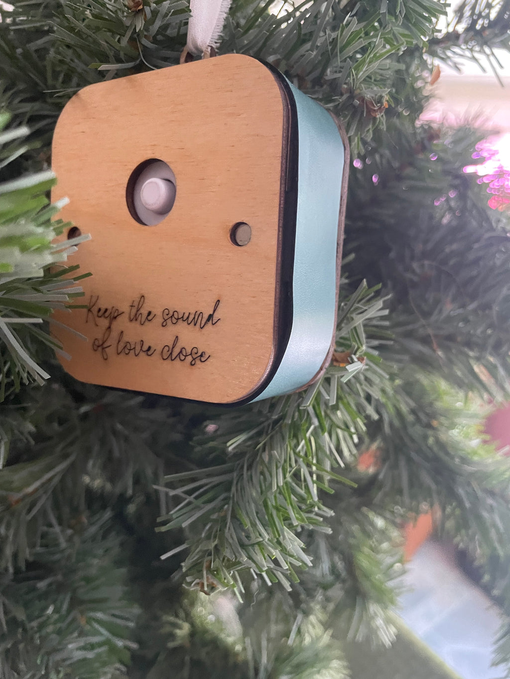 Forever in Their Voice – Personalized Recordable Memorial Ornament