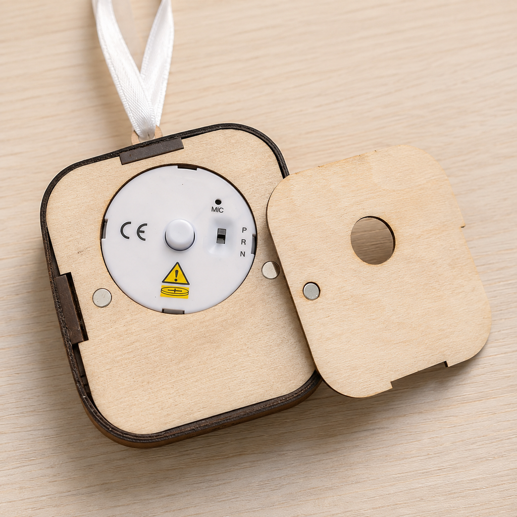 Forever in Their Voice – Personalized Recordable Memorial Ornament