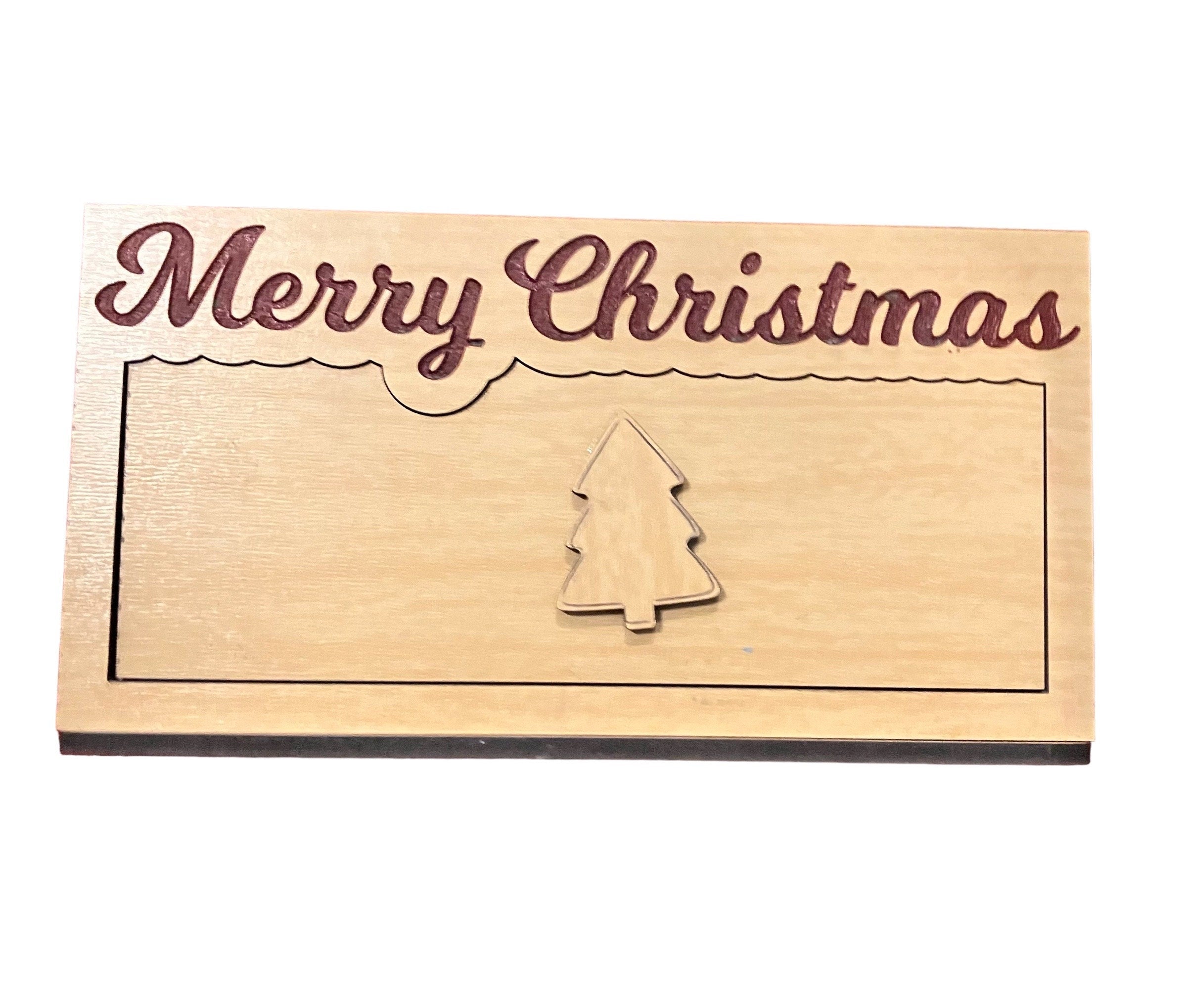 Merry Christmas Money holder with cover,  Money Gift Idea, Money Holder, custom Birthday Gift Money