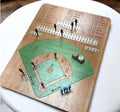 Baseball Dice Game Board | Handmade Wooden Baseball Game | Tabletop Family Game | Baseball Fan Gift | Travel Game